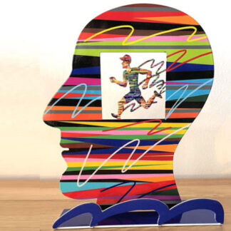 דודו גרשטיין | פסל ראש מכוון ריצה | HEAD WITH RUNNING