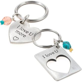 מחזיק מפתחו אישי לה ולו | Love You More KEYCHAIN
