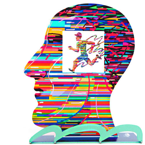 דודו גרשטיין | פסל ראש מכוון ריצה | HEAD WITH RUNNING – תמונה 2