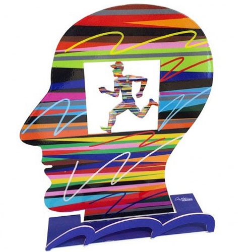 דודו גרשטיין | פסל ראש מכוון ריצה | HEAD WITH RUNNING – תמונה 4