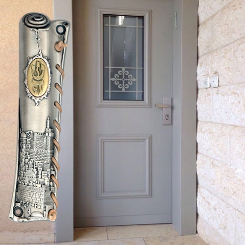 בית מזוזה כפרי לדלת כניסה לבית ולמשרד | דנון עיצובים – תמונה 2
